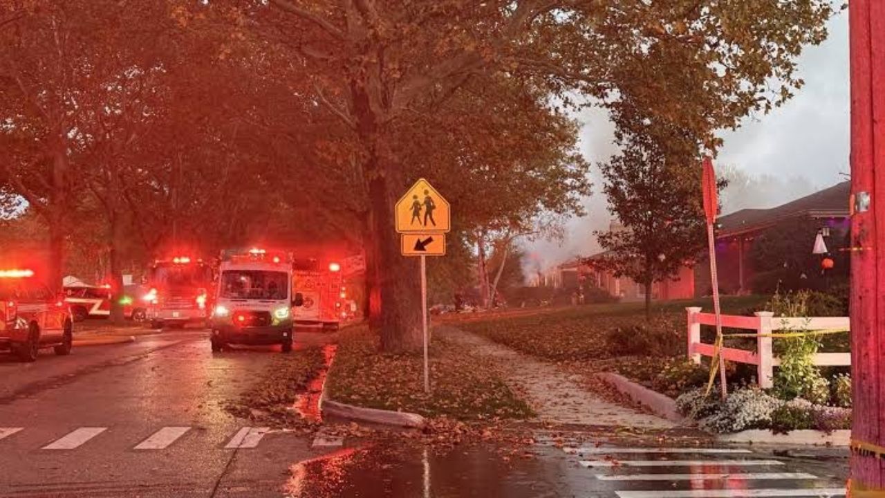 Firefighters Battle Two-Story House Fire in Sparrows Point, Baltimore County