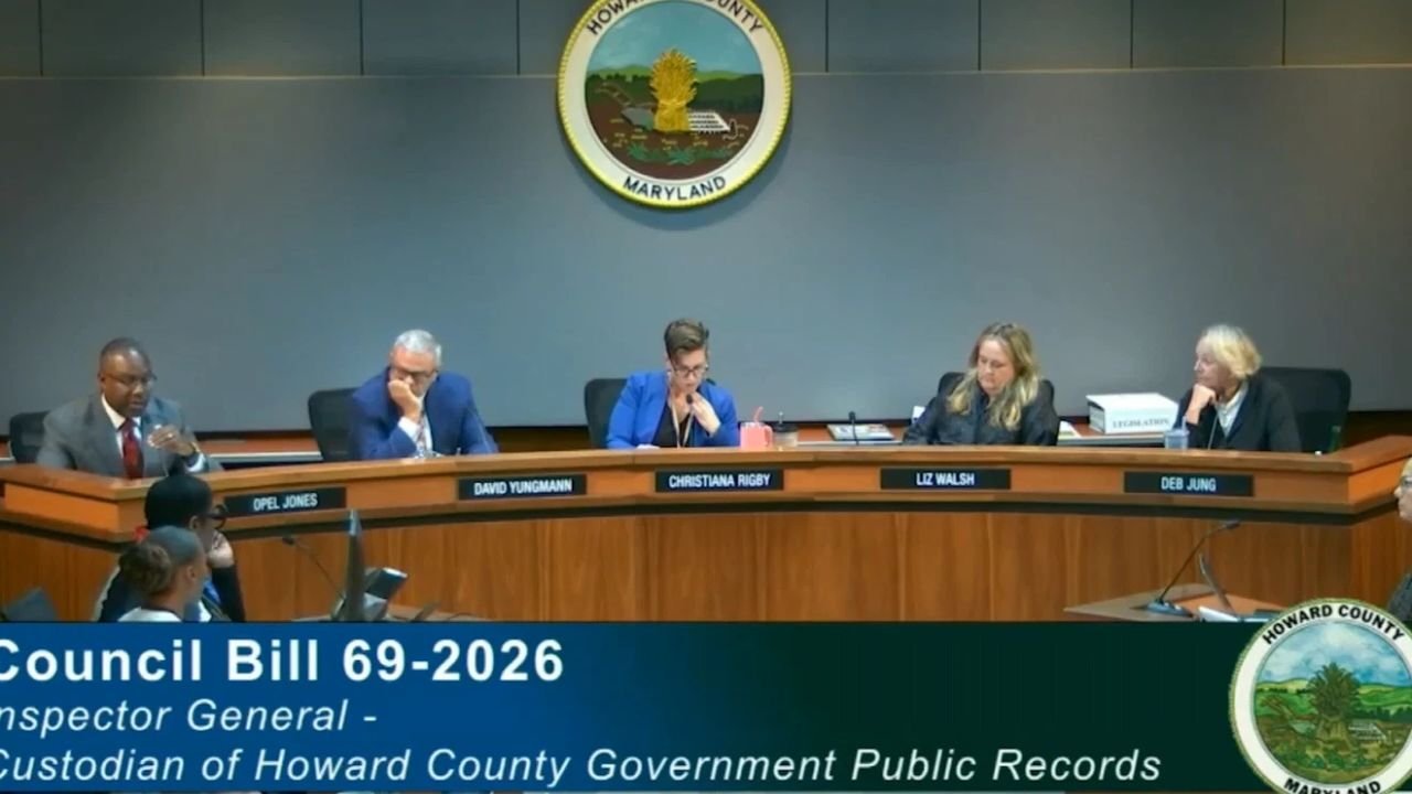 Howard County Council Schedules Vote on Inspector General Records Bill