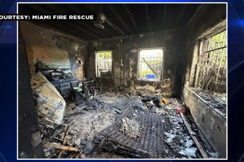 One Woman Hospitalized After House Fire in Miami, Five People Displaced