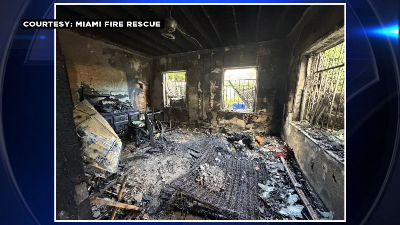 One Woman Hospitalized After House Fire in Miami, Five People Displaced